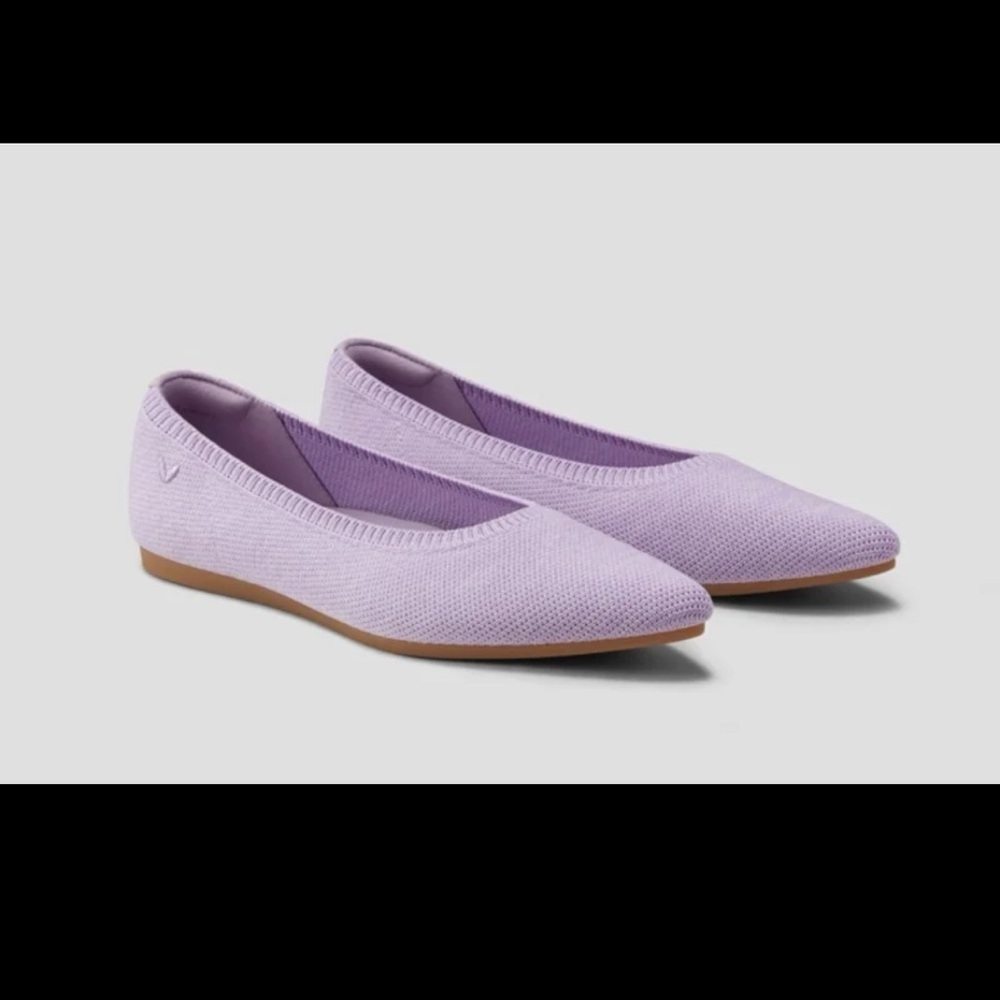 Vivaia Pointed-Toe Ballet Flats (Aria 5°) in Lavender size 39.5 or US 8.5 - Picture 2 of 12